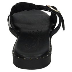 Sandalias de Piel Sandali Negros para Mujer modelo M864-H5032