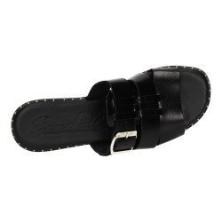 Sandalias de Piel Sandali Negros para Mujer modelo M864-H5032