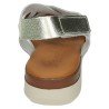 Sandalias de Piel Sandali Blanco-Oro para Mujer modelo M869-H5035
