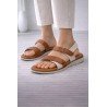Sandalia de Piel Sandali Roble para Mujer modelo M723-H5032