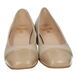 Zapato de Piel Casual Beige para Mujer modelo 14083