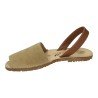 Menorquinas de Piel Sandali Arena para Mujer modelo M969
