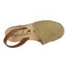 Menorquinas de Piel Sandali Arena para Mujer modelo M969