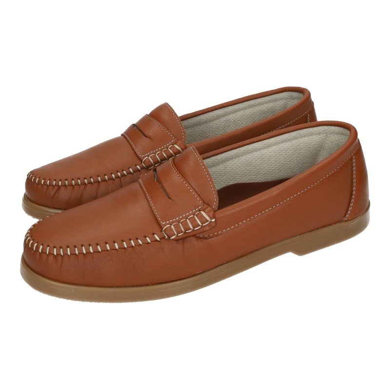Mocasines de Piel Calzaline Cuero para Hombre modelo 118-N