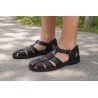 Sandalia de Piel Made In Spain Negros para Hombre modelo 58
