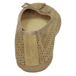 Bailarina Piel Made In Spain Beige para Mujer modelo 758