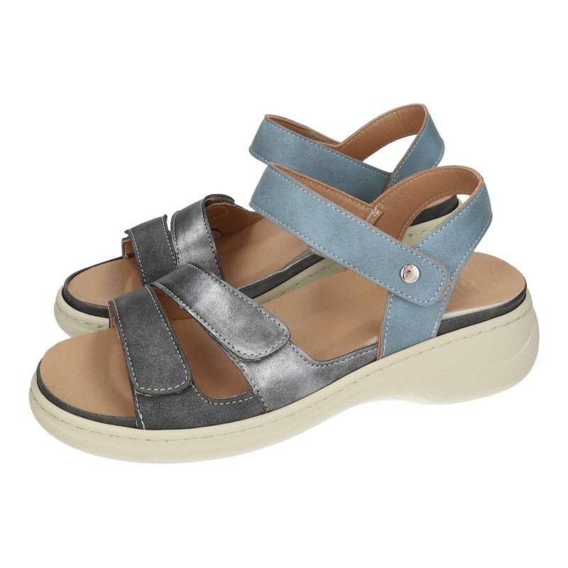 Sandalias Ajustable Mysoft Jeans para Mujer modelo 26M043