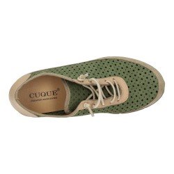 Calzado Calado Cuque Verdes para Mujer modelo 298