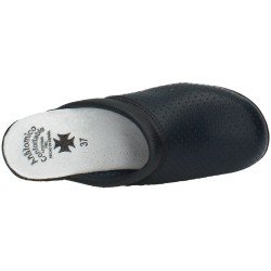 Zuecos de Piel Made In Spain Azules para Mujer modelo Z
