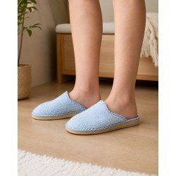 Chinelas Toalla Rizo Gema Garcia Celeste para Mujer modelo 409