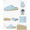 Chinelas Toalla Rizo Gema Garcia Celeste para Mujer modelo 409
