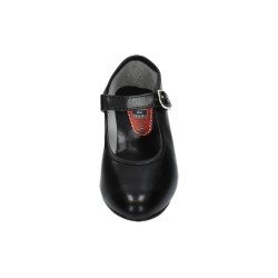 Zapato de Sevillanas Pasos de Baile Negros para Niña modelo 15