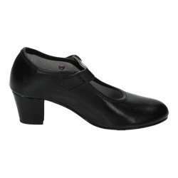 Zapato de Sevillanas Pasos de Baile Negros para Niña modelo 15