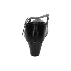 Zapato de Sevillanas Pasos de Baile Negros para Niña modelo 15
