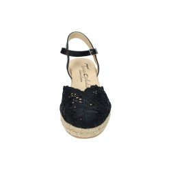 Zapatilla de Encaje Torres Negros para Mujer modelo 5004